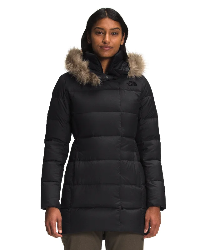 The North Face New Dealio Down Parka - Women's Fashionable Belted Parka Jacket