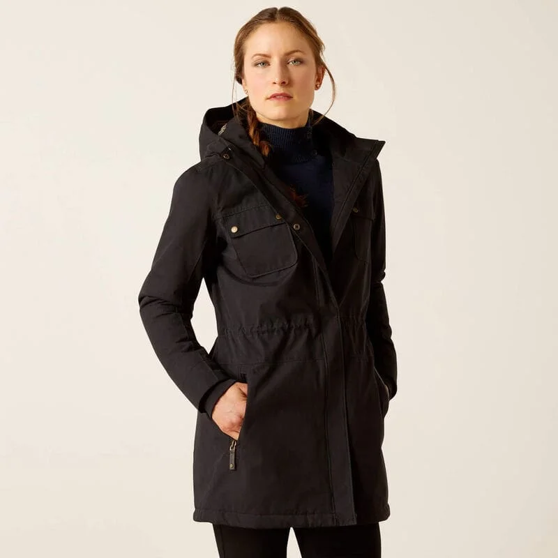 Ariat Ladies Argentium Parka Black Full-Zip Thermal Parka