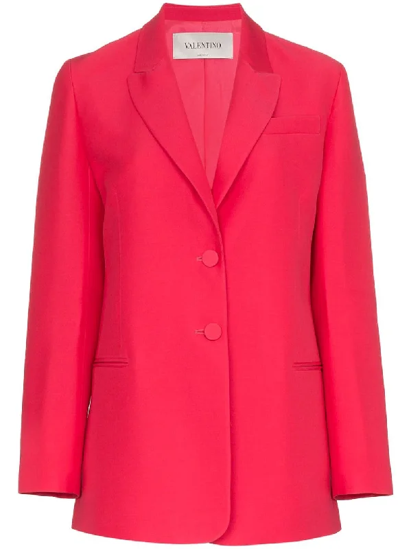 Two button wool-silk blend blazer Women's Brand Blazer