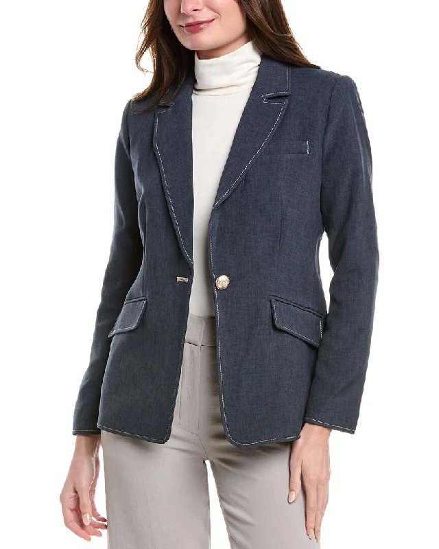 T Tahari Denim Blazer Winter Women's Blazer