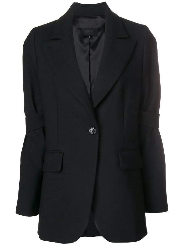 strap-sleeved blazer Women's Daily Blazer