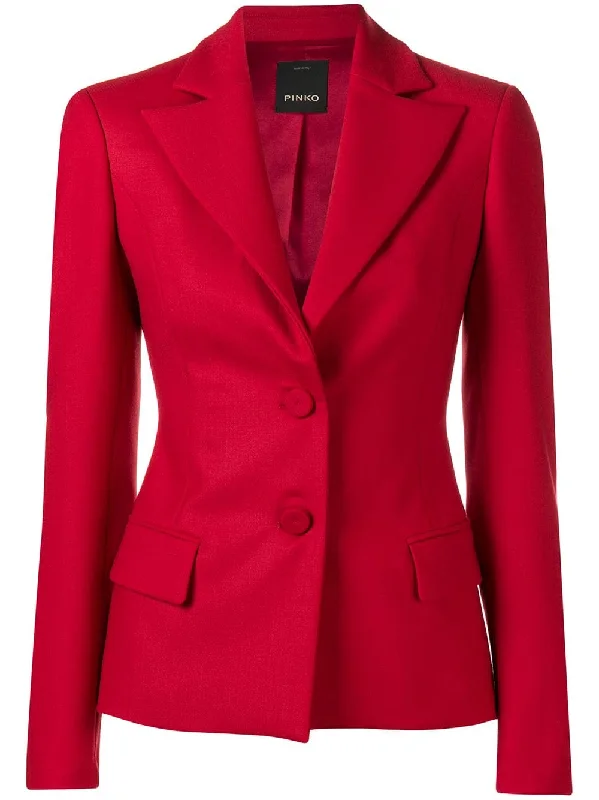 buttoned blazer Women's Lightweight Blazer