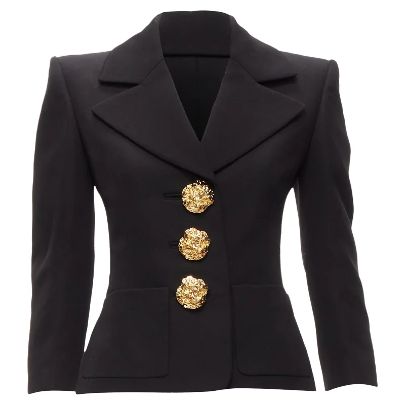 Saint Laurent wool floral buttons power blazer Fashion Women's Blazer