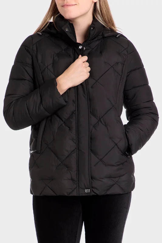 Parka with hood Chic Zipped Parka Jacket