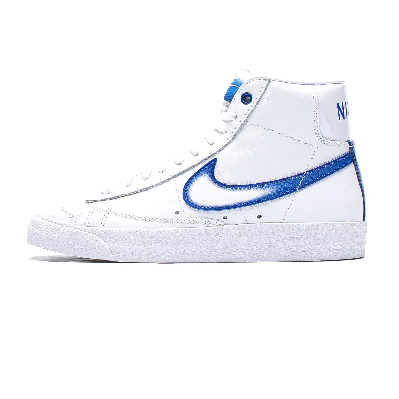 Nike Blazer Mid '77 'Airbrush' White/Royal Women's Handmade Blazer