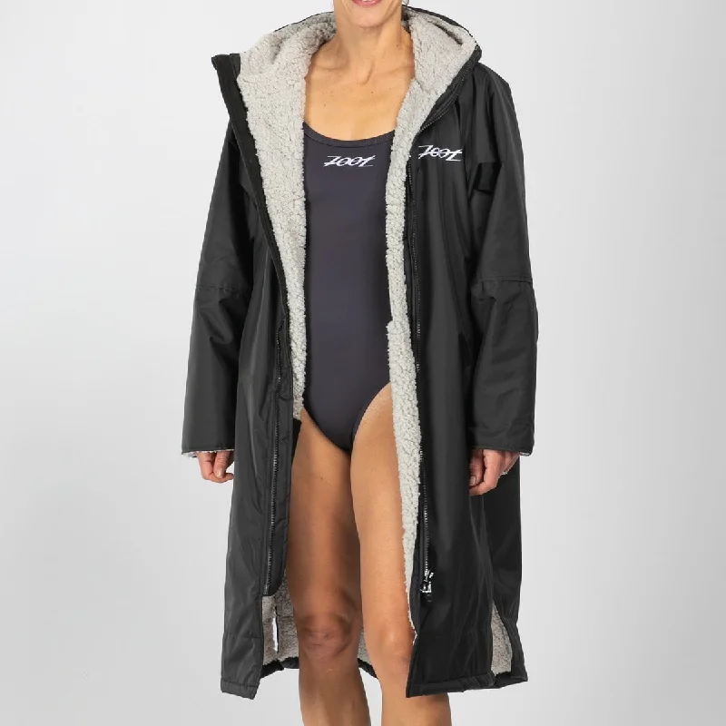 Unisex Ultra Swim Parka - Black Soft Lining Parka Jacket