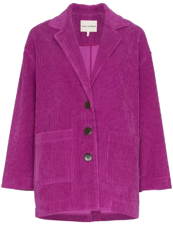 Fatima corduroy blazer Women's Patchwork Suit