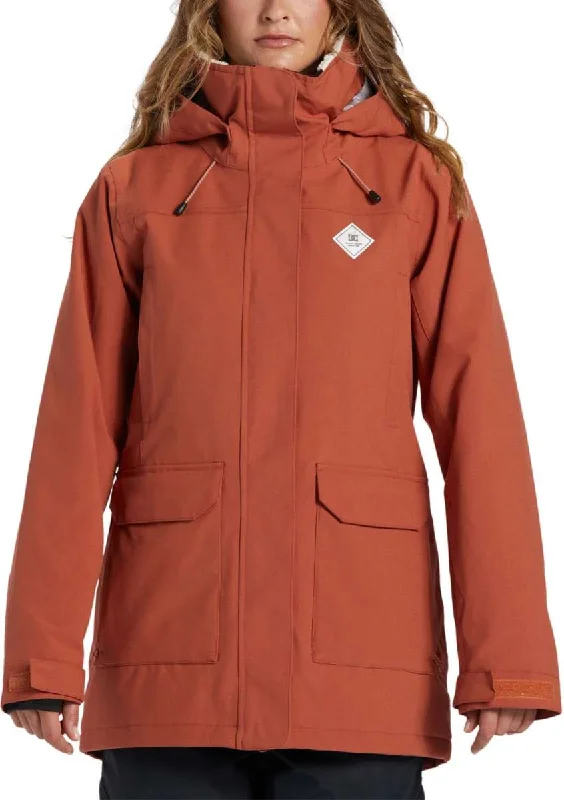 DC Women's Phoenix Insulated Parka 2024 Chic Belted Parka Coat