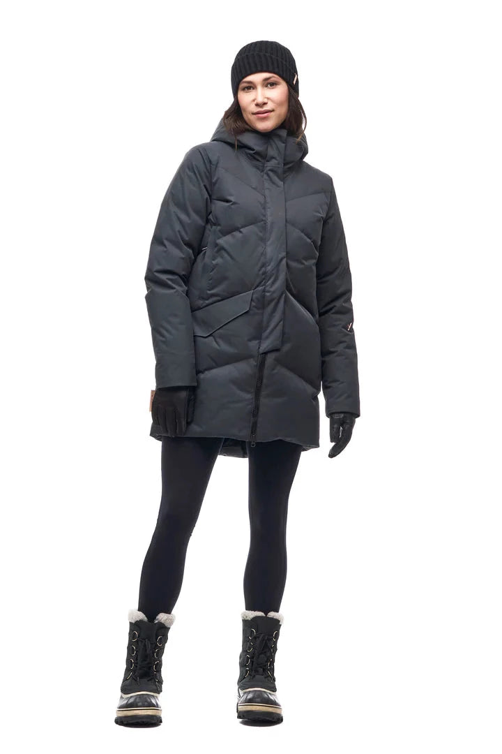 Ayaba Simplified Parka (Women's) Classic Quilted Parka Coat