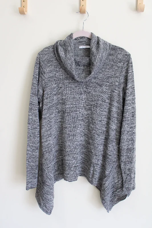 Avon Gray Heathered Knit Cowl Neck Sweater | S (4/6) Wool Sweater Cotton Sweater Cashmere Sweater