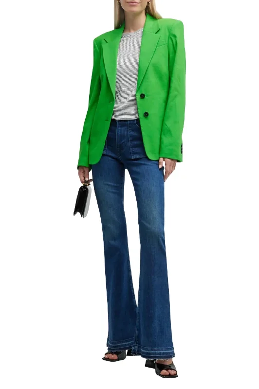 The Femme Blazer In Bright Peridot High-End Women's Suit