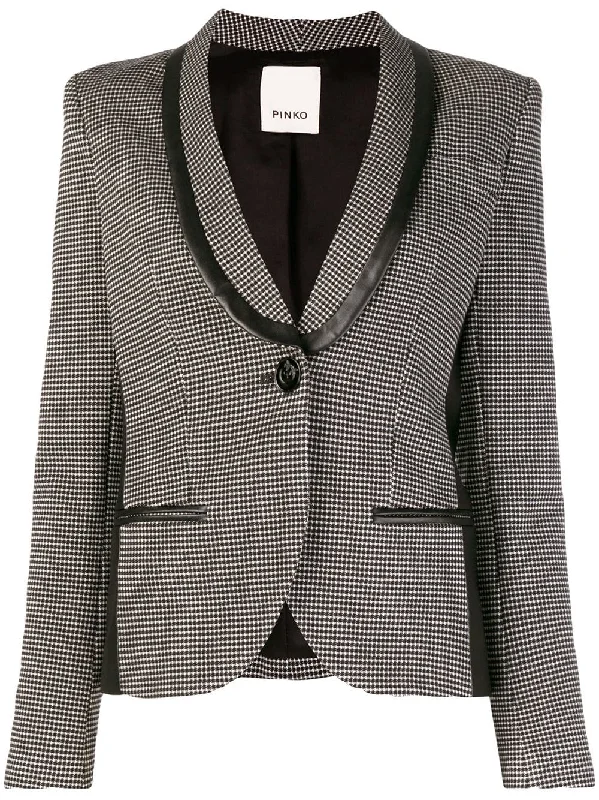 houndstooth blazer Women's Premium Blazer