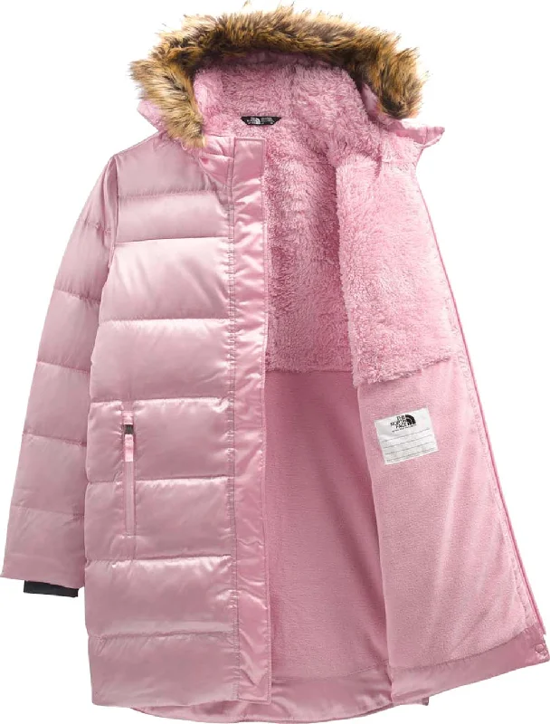 North Down Long Parka - Girl’s|-|Parka longue North Down - Fille Elegant Fur Collar Parka