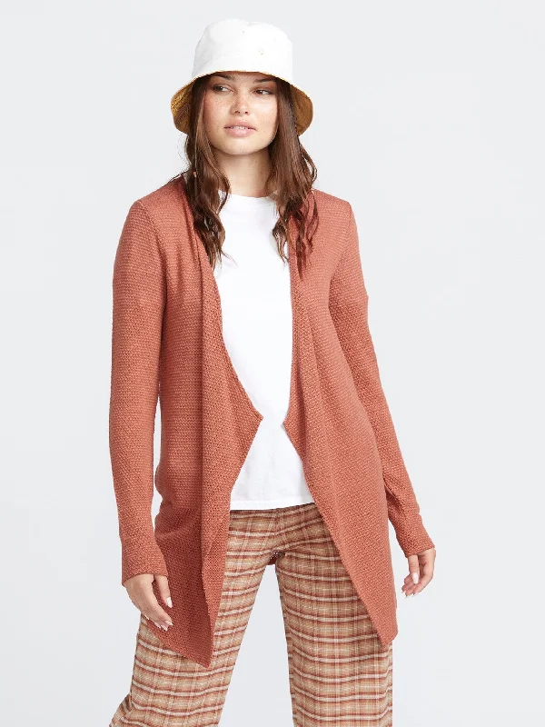 Go Go Wrap Cardigan - Rosewood Lightweight Heavyweight Midweight