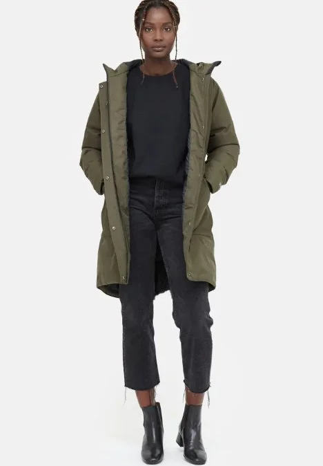 W Daily Parka Stylish Layered Parka Jacket