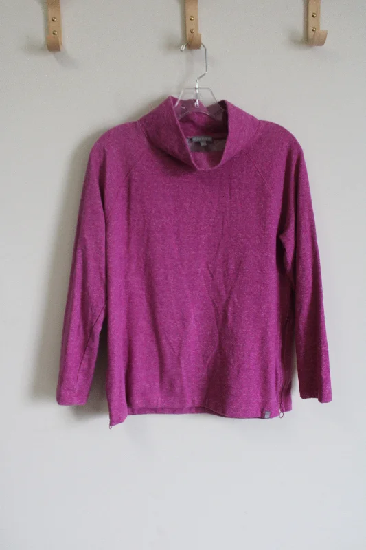 T By Talbots Pink Mock Neck Sweater | M Petite Layered Multi-layer Single Layer