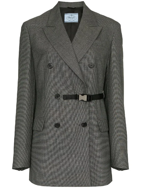 double breasted wool blazer Women's Premium Blazer