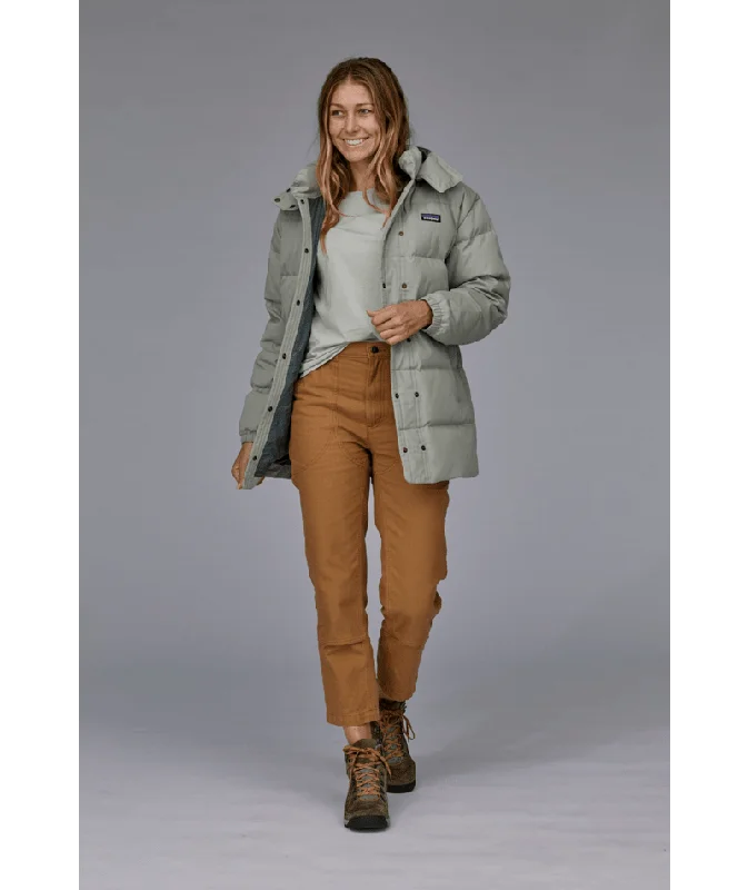 Patagonia Cotton Down Parka - Women's Chic Belted Parka Coat