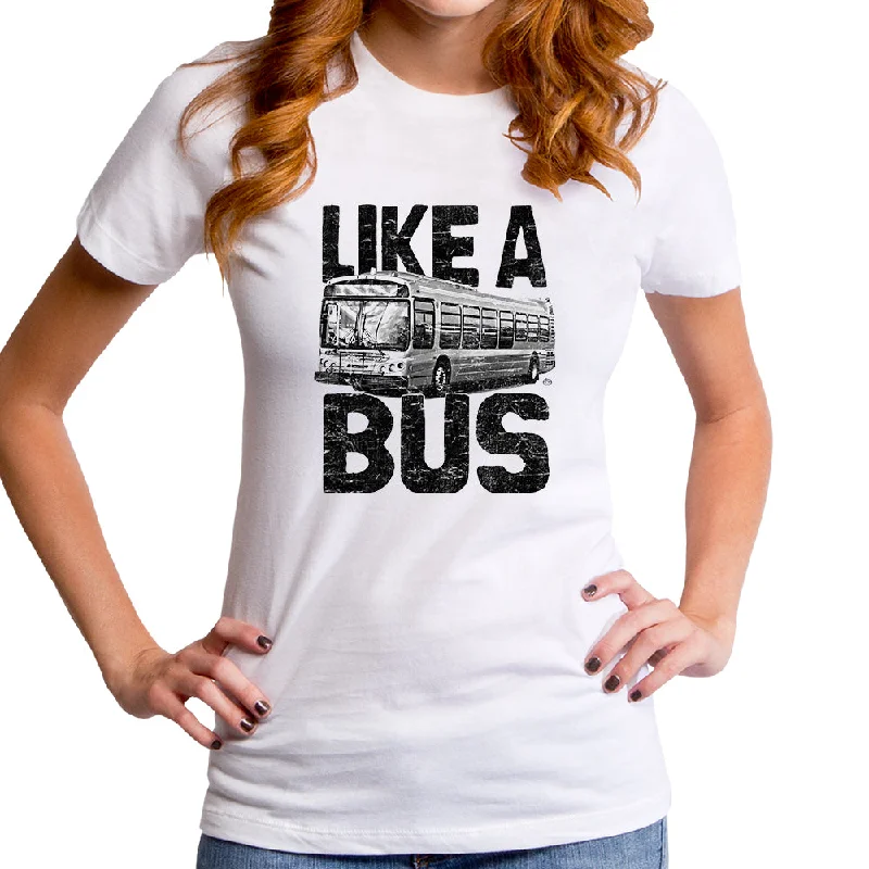 Like a Bus Women's T-Shirt Elasticated Padded Insulated