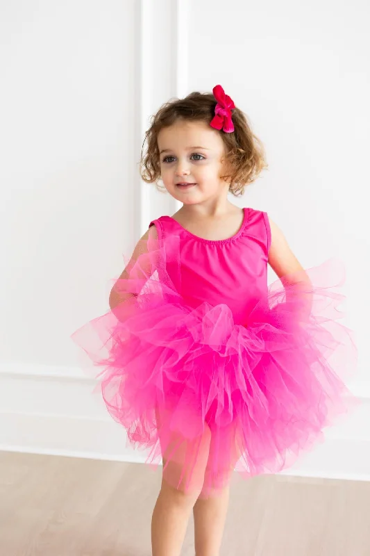 Hot Pink Tank Tutu Leotard sleep tank top