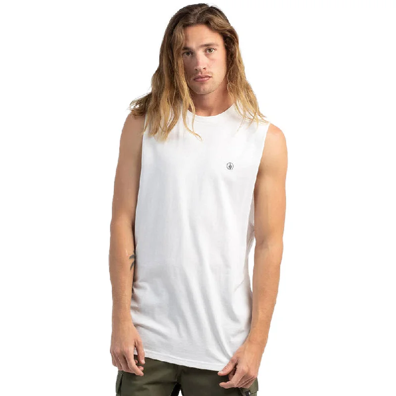 Solid Muscle Tank low neck tank