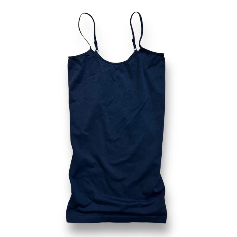 A Pea In the Pod Size XS Navy Blue Form Fitting Maternity Tank bronze tank top