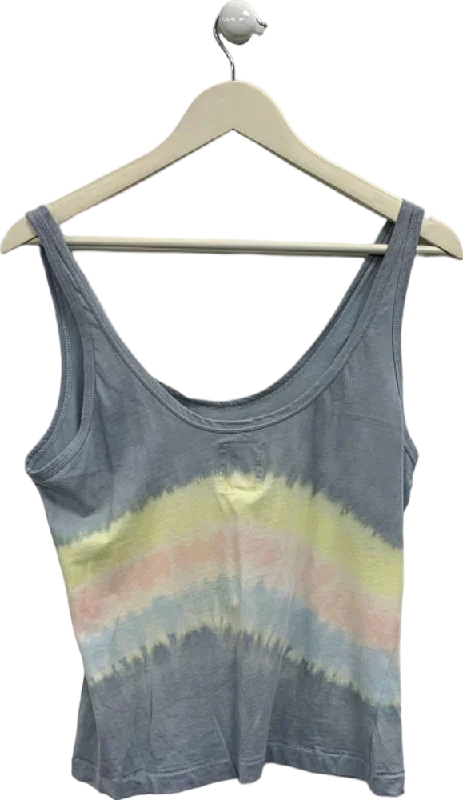 Fordays Blue Tie-Dye Tank Top S chic tank top