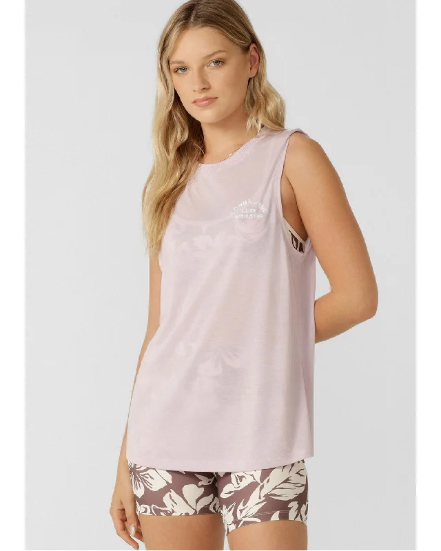 Lorna Jane Lotus Muscle Tank - Pale Orchid Lilac casual tank top