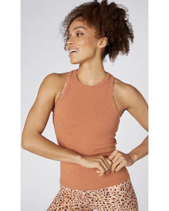 L'urv Botanical Tank - Rust charcoal tank top