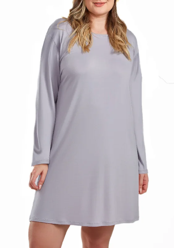 Ferris Ultra Soft Plus Size Sleep Shirt/Dress in Ultra Soft and Cozy Lounge Style Tunics Fashionable trendy