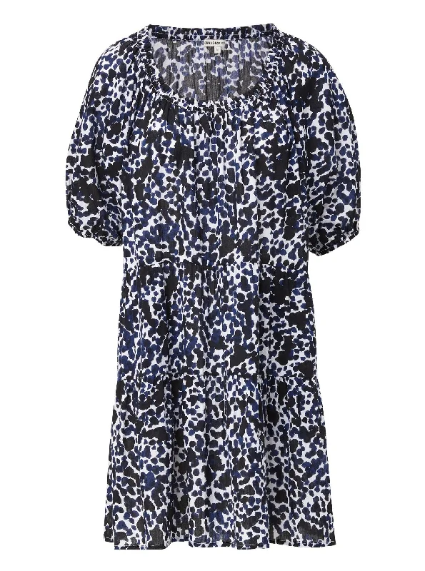 Kelly Dress Animal Dot Tunics Satin smooth