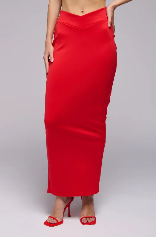 LALA HIGH WAIST DRESSY MIDI SKIRT Tunics Bestseller popular