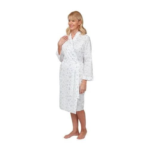 Marlon Womens/Ladies Bella Floral Print Dressing Gown Tunics Ceremony elegant