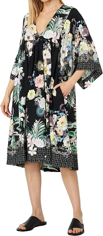 Mila Easy Cover-Up Dress In Multi Halter Neckline Beach