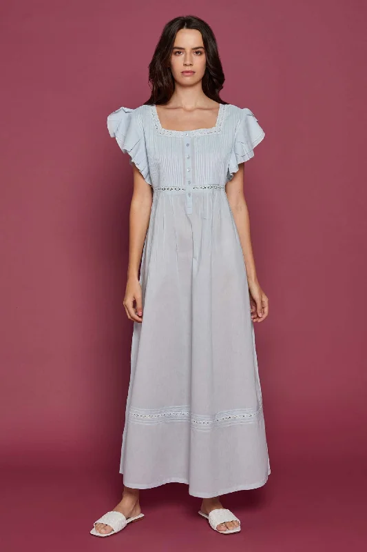 Nightdress Alivia Blue Tunics Designer luxury