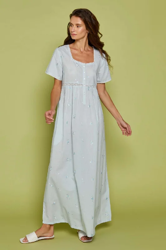 Nightdress Gardenia Blue Tunics Canvas sturdy