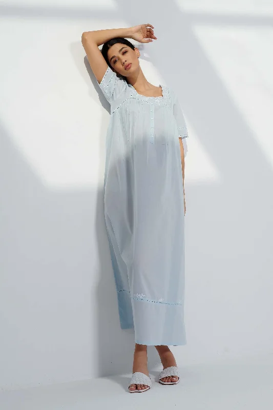 Nightdress Queen's Lace Blue Tunics Bestseller popular