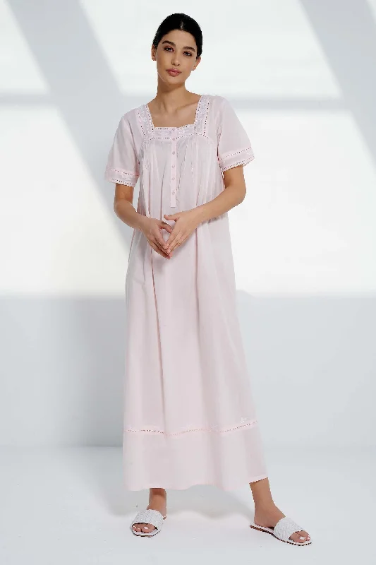 Nightdress Queen's Lace Pink Tunics Cozy comfortable